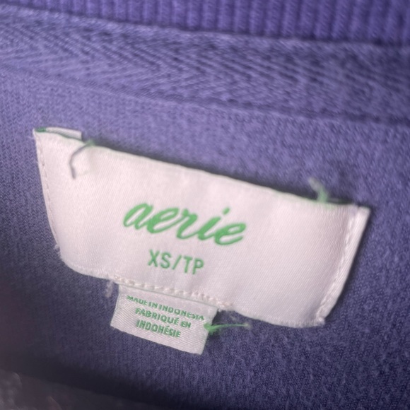AERIE REAL OBSESSED VELOUR SWEATSHIRT - Picture 3 of 5